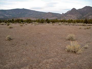 Herd Peak LZ, looking back at the mountain and launch. Oct. 11, 2009.